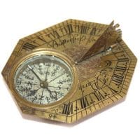 horizontal sundial signed butterfield